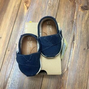 NWT baby navy blue Tom’s